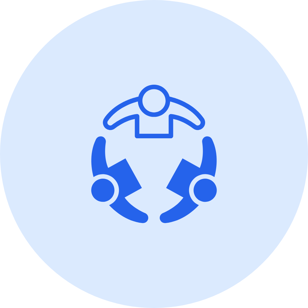 人が繋がっているアイコン