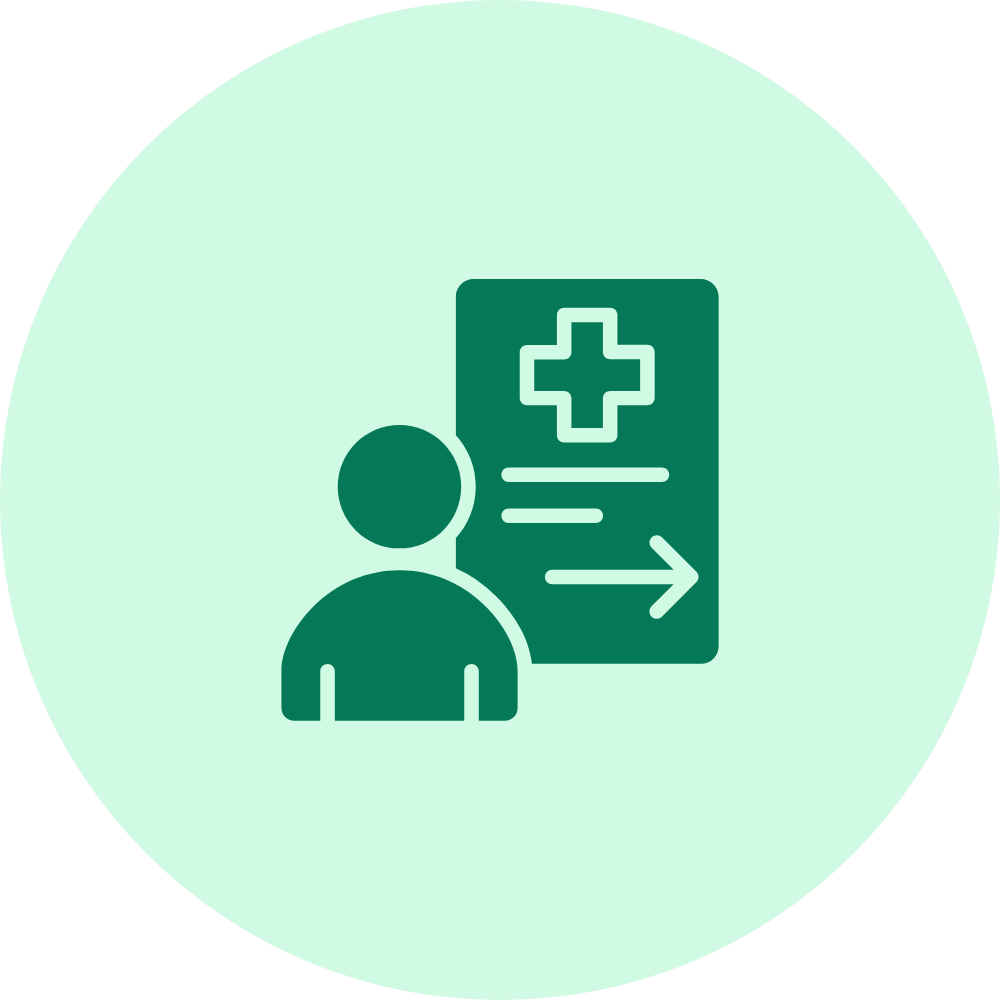 医療的認定を受けた人のアイコン