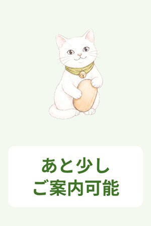 あと少しご案内可能